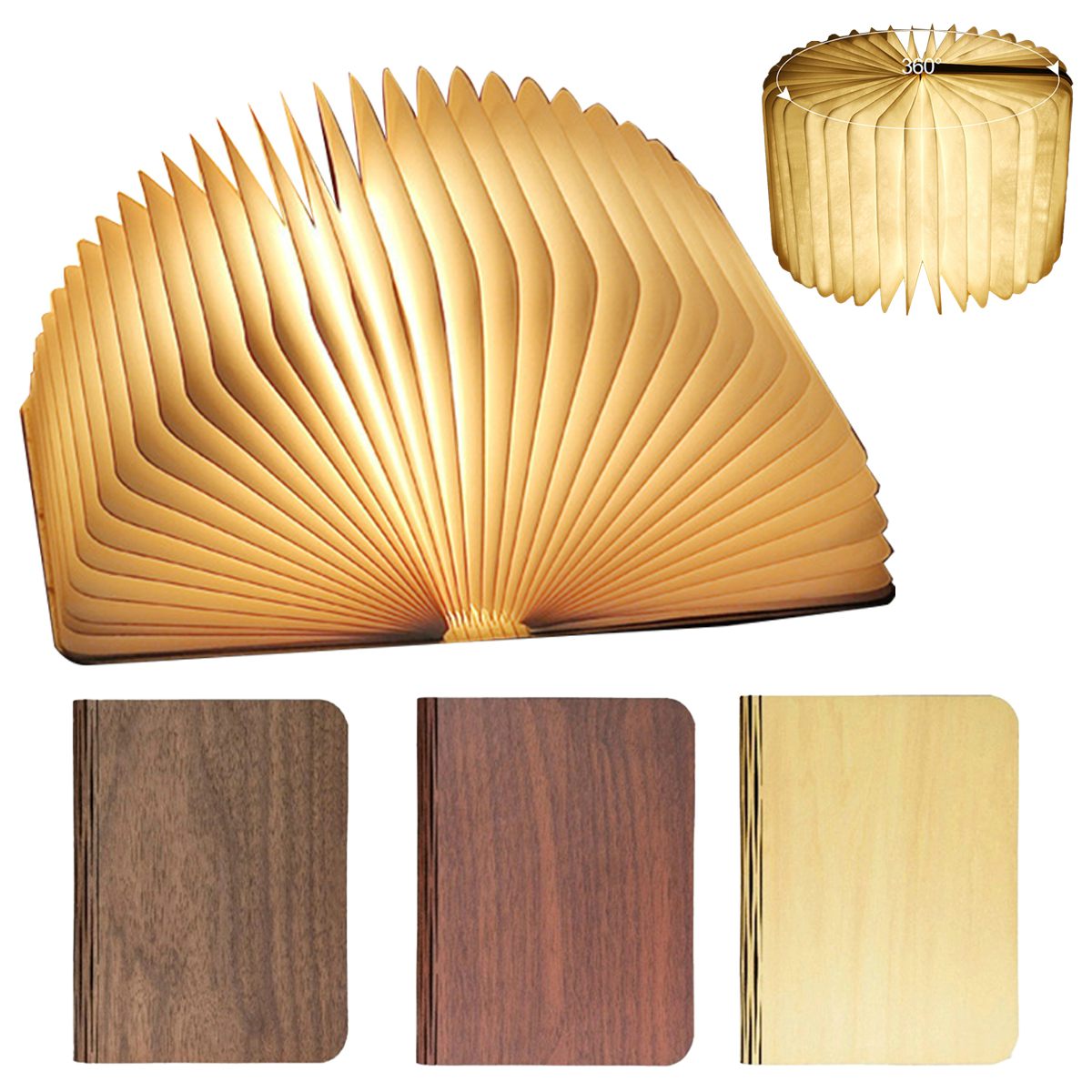 Colorful Book Light LED Page Turning Folding Night Light