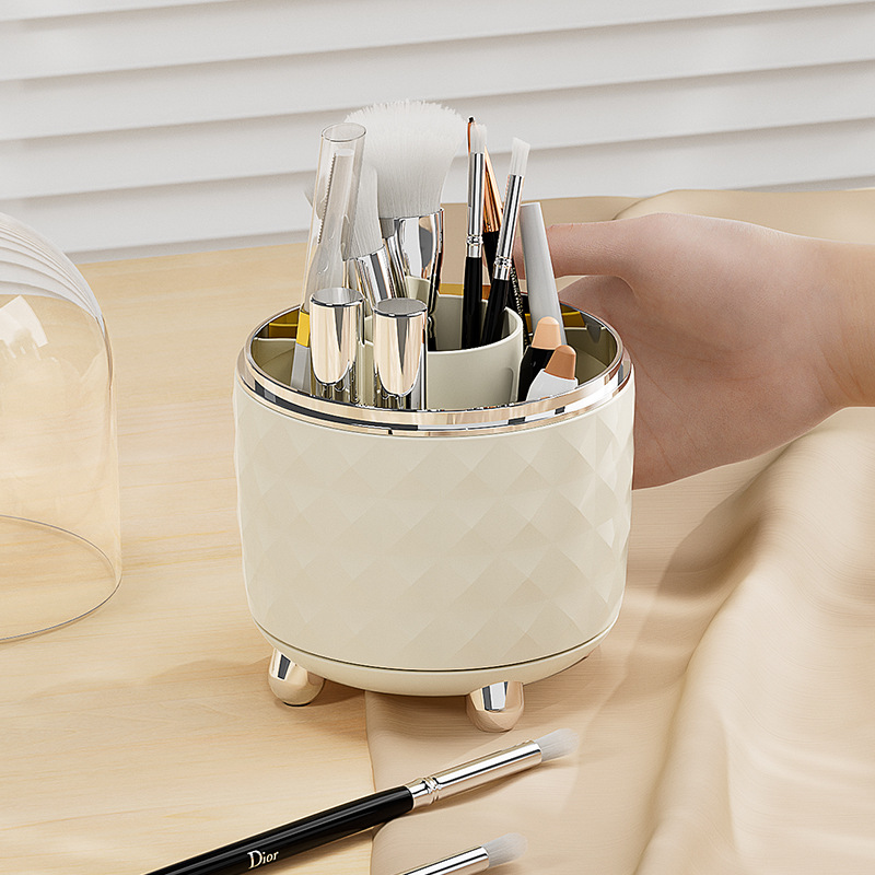Desktop Rotating Plastic Cosmetic Transparent Storage Box
