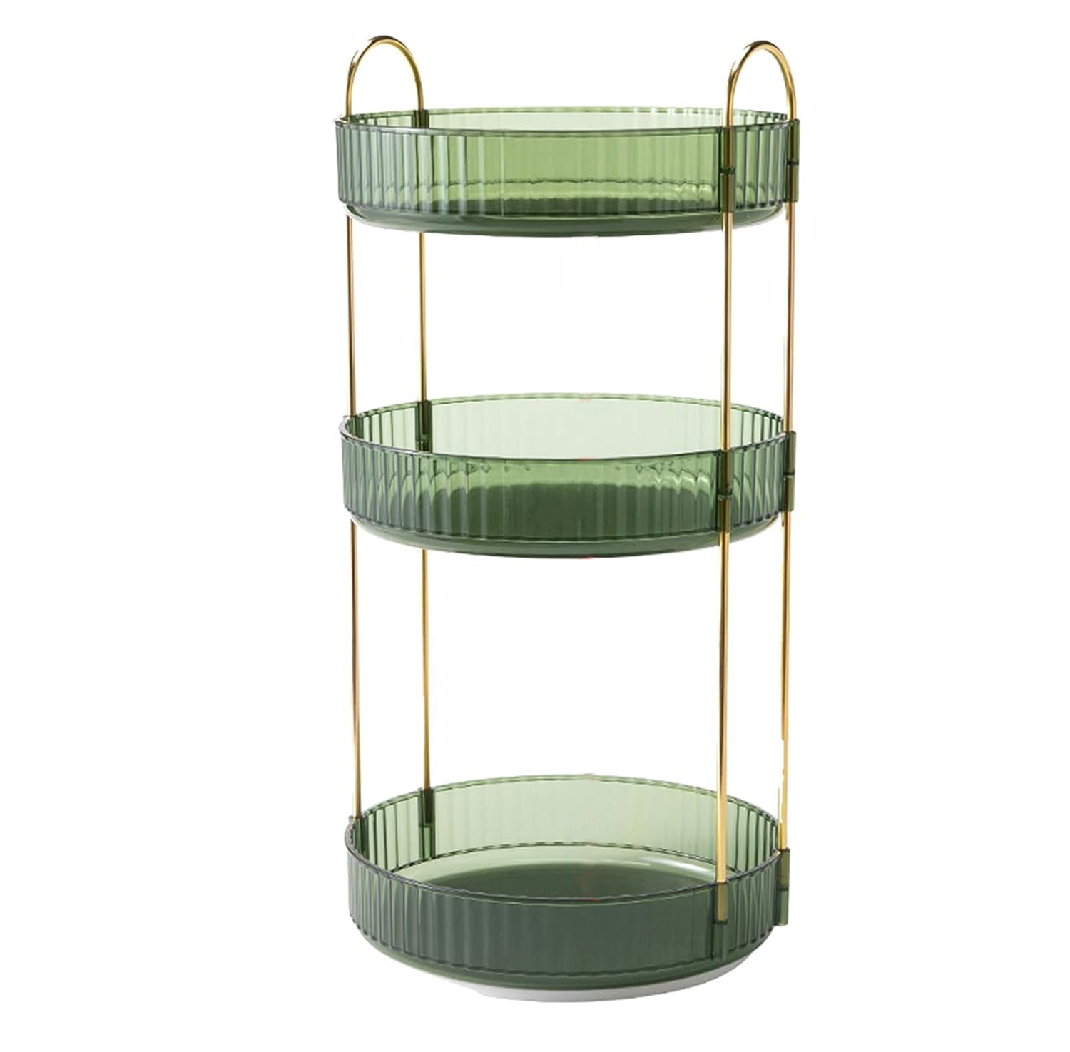 Three-layer rotating storage box Makeup storage