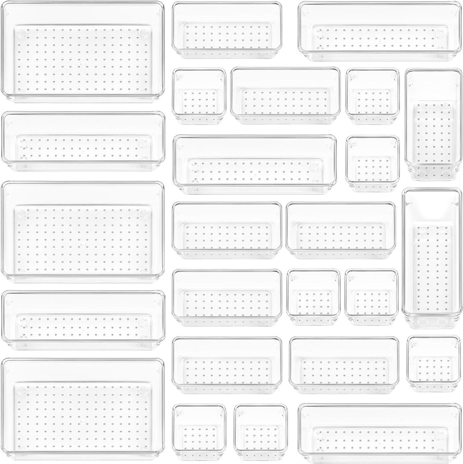 25-piece drawer organizer set