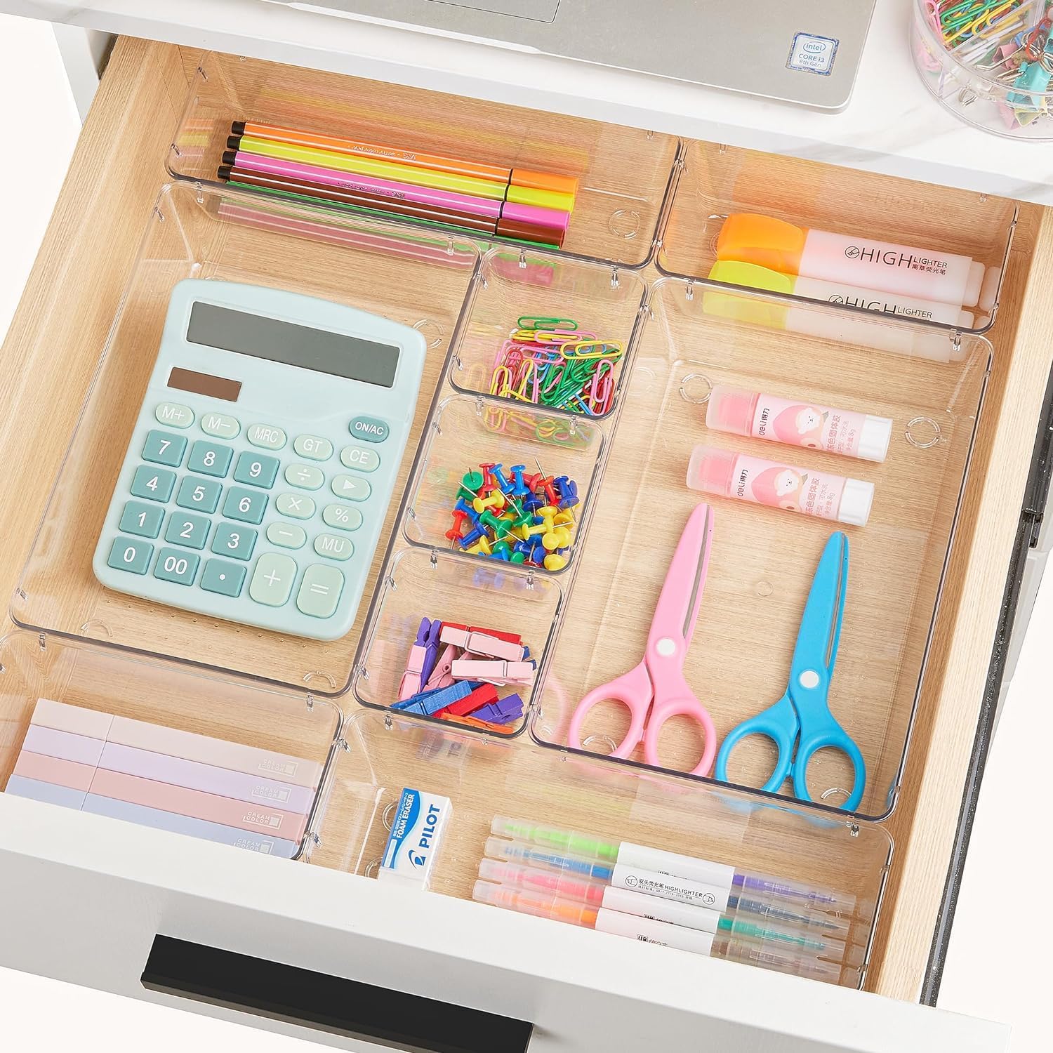 25-piece drawer organizer set